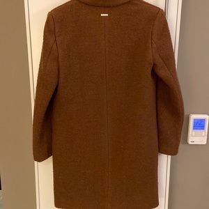 DKNY Pea Coat. Fits just above the knee.